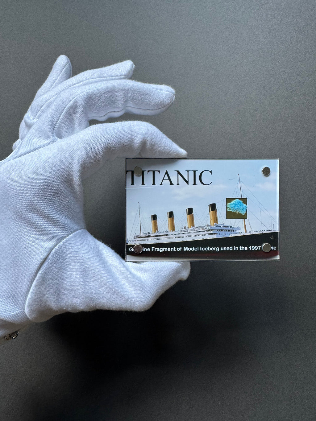 Titanic (1997) - A Piece of Prop Iceberg Miniature used in the Film
