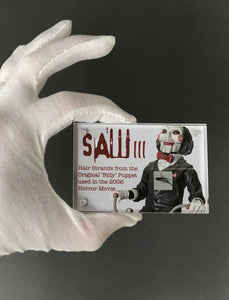 Saw III (2006) - Hair Strands from the Original ‘Billy’ Puppet used in the Film