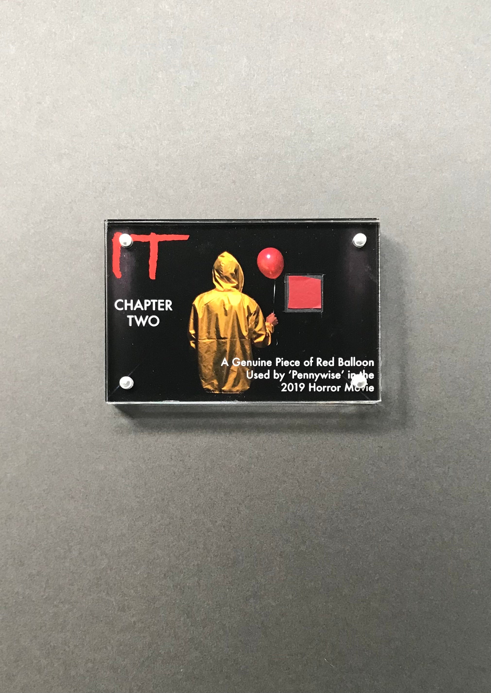 IT Chapter Two (2019) - A Miniature Display containing a piece of Pennywise Balloon