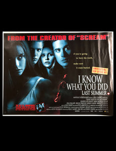 I Know What You Did Last Summer (1997) - A British Quad Cinema Poster