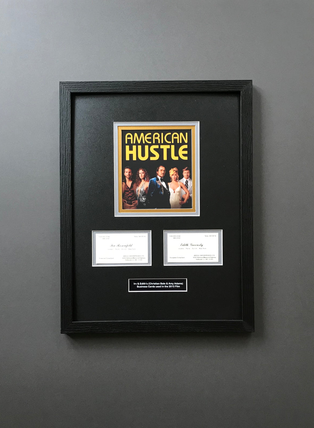 American Hustle (2013) - Irv & Edith’s (Christian Bale & Amy Adams) Business Cards
