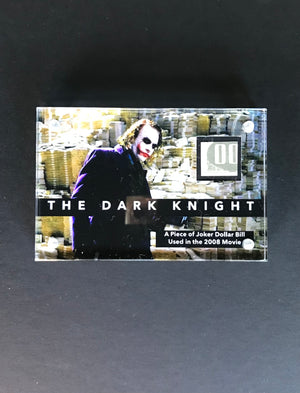 The Dark Knight (2008) - A Miniature Display Featuring a Piece of Joker Dollar Bill