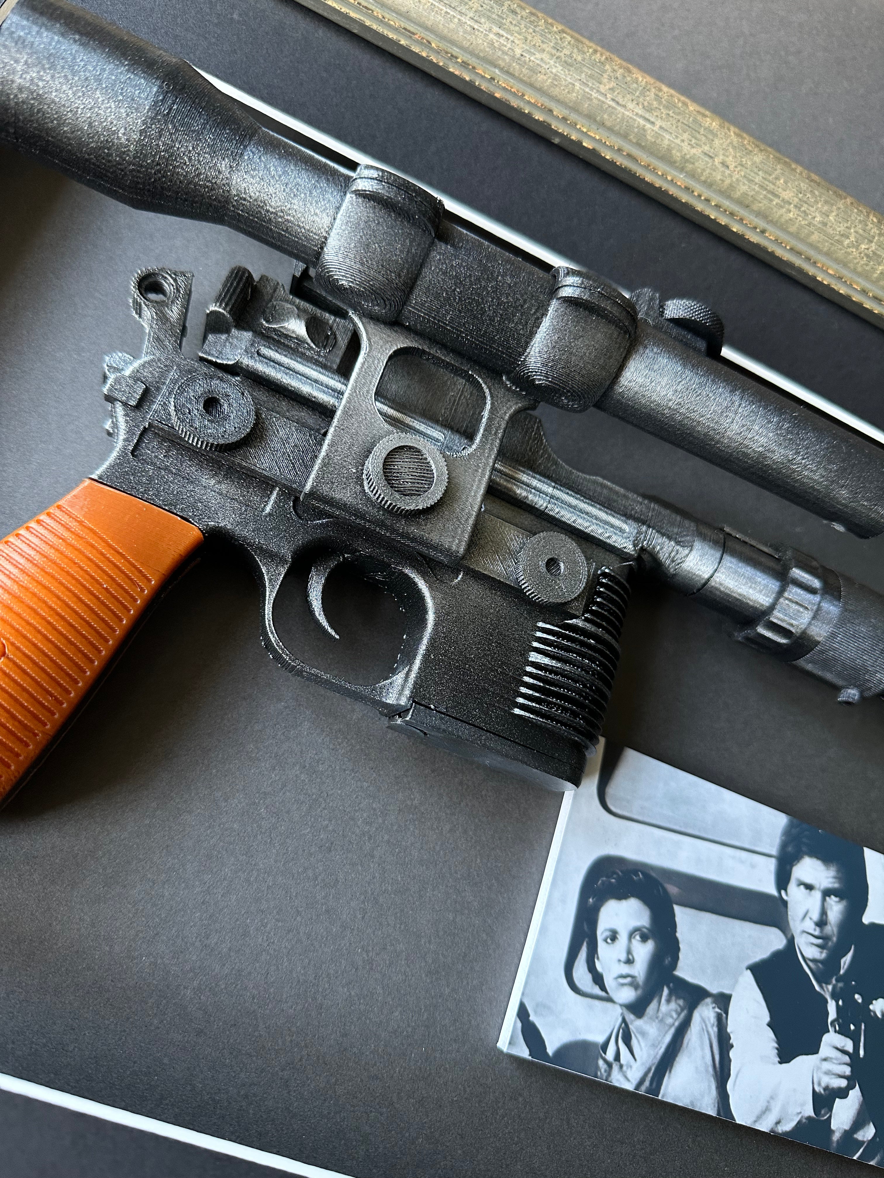 Star Wars: Return of the Jedi (1983) - A Replica DL-44 Blaster in an Autographed Display