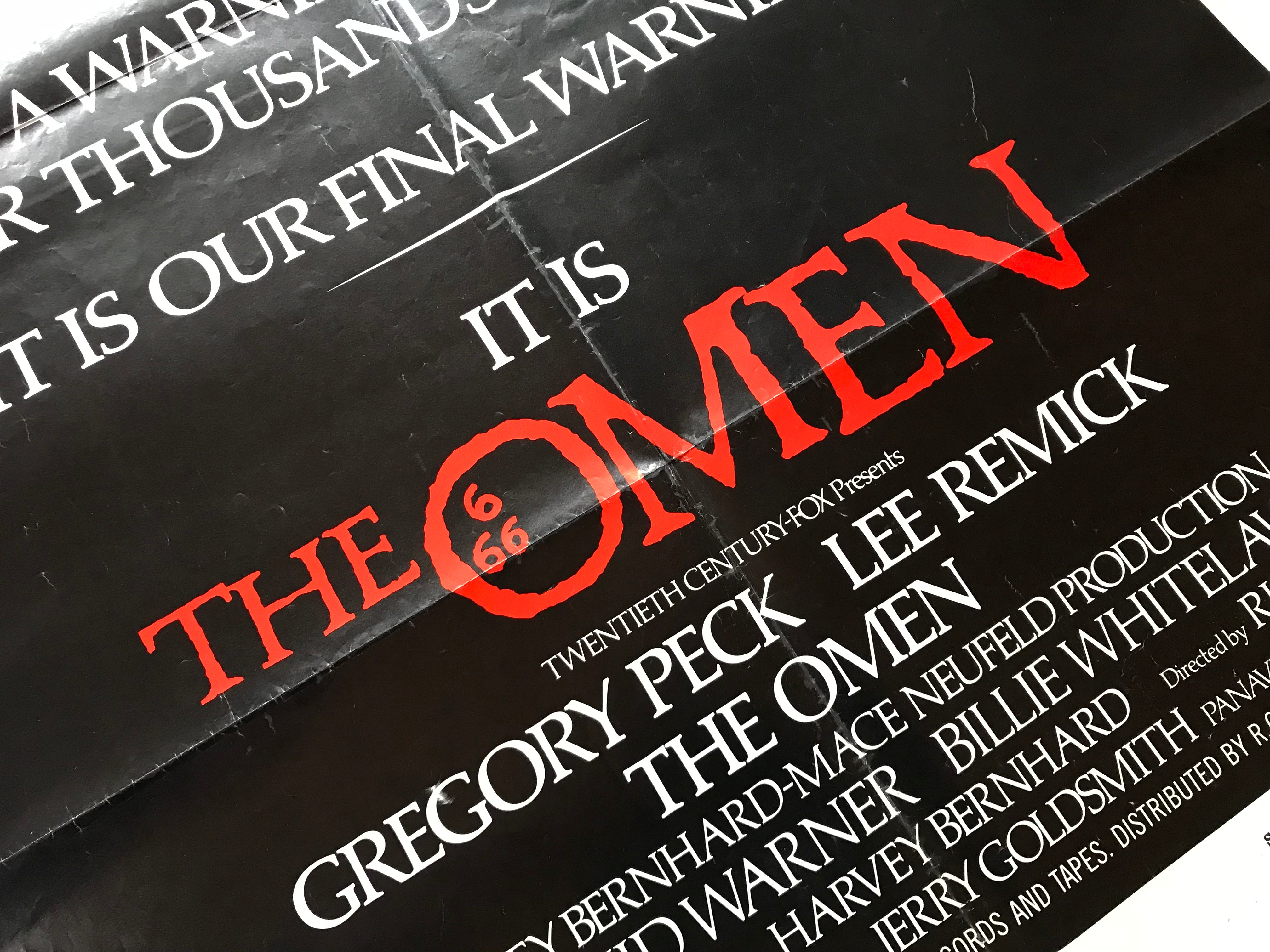 The Omen (1976) - A US One Sheet Advance Film Poster